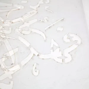 شابلون پشت نویسی خودرو من کنتم مولا فهذا علی مولا 60*90 کد 1226