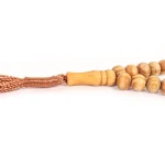 تسبیح گرد 33 عددی چوب زیتون سایز 8 کد 0386