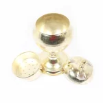 اسپند دودکن توپی زغالی رنگ طلایی کد 0437