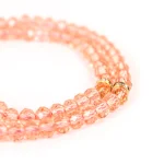 تسبیح کریستال 101 عددی سایز 6 رنگ صورتی روشن کد 0381