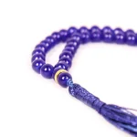 تسبیح 101 عددی دانه طرح سنگی رنگ بنفش کد 0401