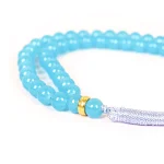 تسبیح 101 عددی دانه طرح سنگی رنگ فیروزه ای کد 0400