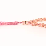 تسبیح کریستال 33 عددی سایز 8 رنگ صورتی کد 0369