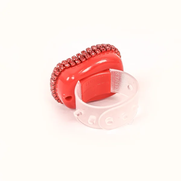 صلوات شمار انگشتی نگینی رنگ قرمز کد 0406