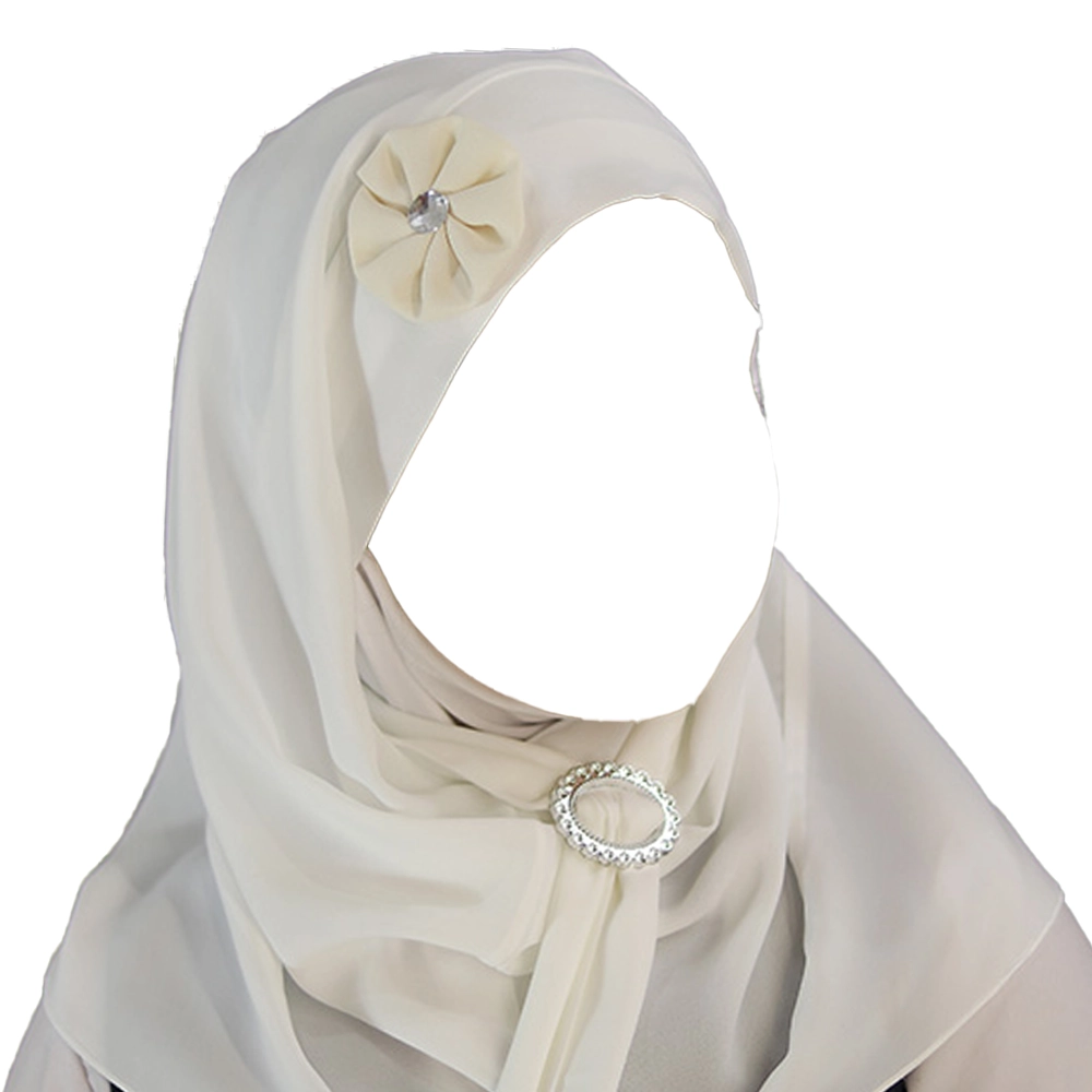 مقنعه سوگند با سگک رنگ سفید کد 3010 مقنعه سوگند با سگک رنگ سفید کد 3010