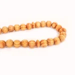 تسبیح گرد 33 عددی چوب زیتون سایز 10 کد 0387