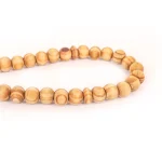 تسبیح گرد 33 عددی چوب زیتون سایز 8 کد 0386