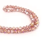 تسبیح کریستال 101 عددی سایز 6 رنگ یاسی کد 0385