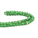 تسبیح 101 عددی دانه طرح سنگی رنگ سبز کد 0399