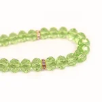 تسبیح کریستال 33 عددی سایز 10 رنگ سبز کد 0375