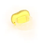 صلوات شمار انگشتی نگینی رنگ زرد کد 0408