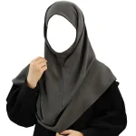 مقنعه کویتی کشدار 110 کرپ کره ای نوک مدادی سایز 29 کد 4211