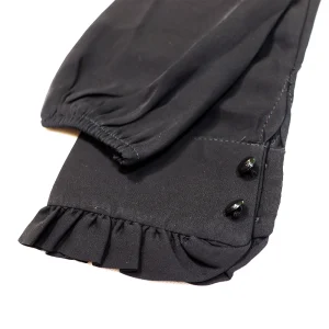 ساقدست شومیزی ژورژت مشکی کد 3608