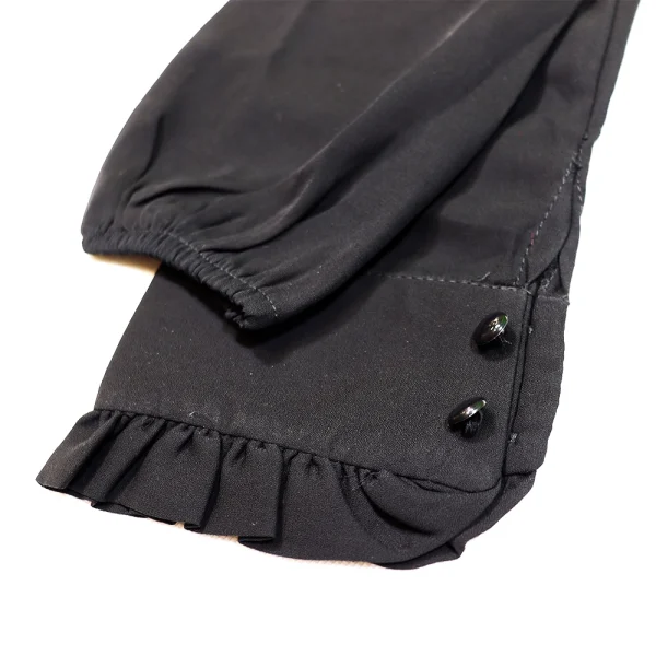 ساقدست شومیزی ژورژت مشکی کد 3608