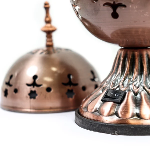 اسپند دودکن توپی زغالی رنگ طلایی کد 0437