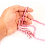 تسبیح 101 عددی دانه طرح سنگی رنگ صورتی کد 0397