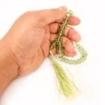 تسبیح کریستال 33 عددی سایز 10 رنگ سبز کد 0375