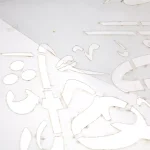 شابلون پشت نویسی خودرو یا شهید کربلا 60*90 کد 1846