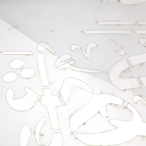 شابلون پشت نویسی خودرو یا شهید کربلا 60*90 کد 1846