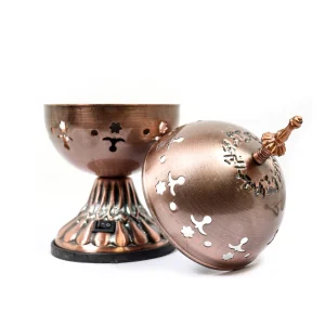 اسپند دودکن توپی زغالی رنگ طلایی کد 0437