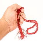 تسبیح 101 عددی سایز 8 رنگ قرمز کد 0390