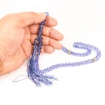 تسبیح 101 عددی سایز 8 رنگ سورمه ای کد 0389