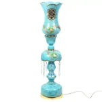 شمعدان برقی یا صاحب الزمان یا رقیه خاتون ارتفاع 64 سانتیمتر رنگ آبی کد 0463
