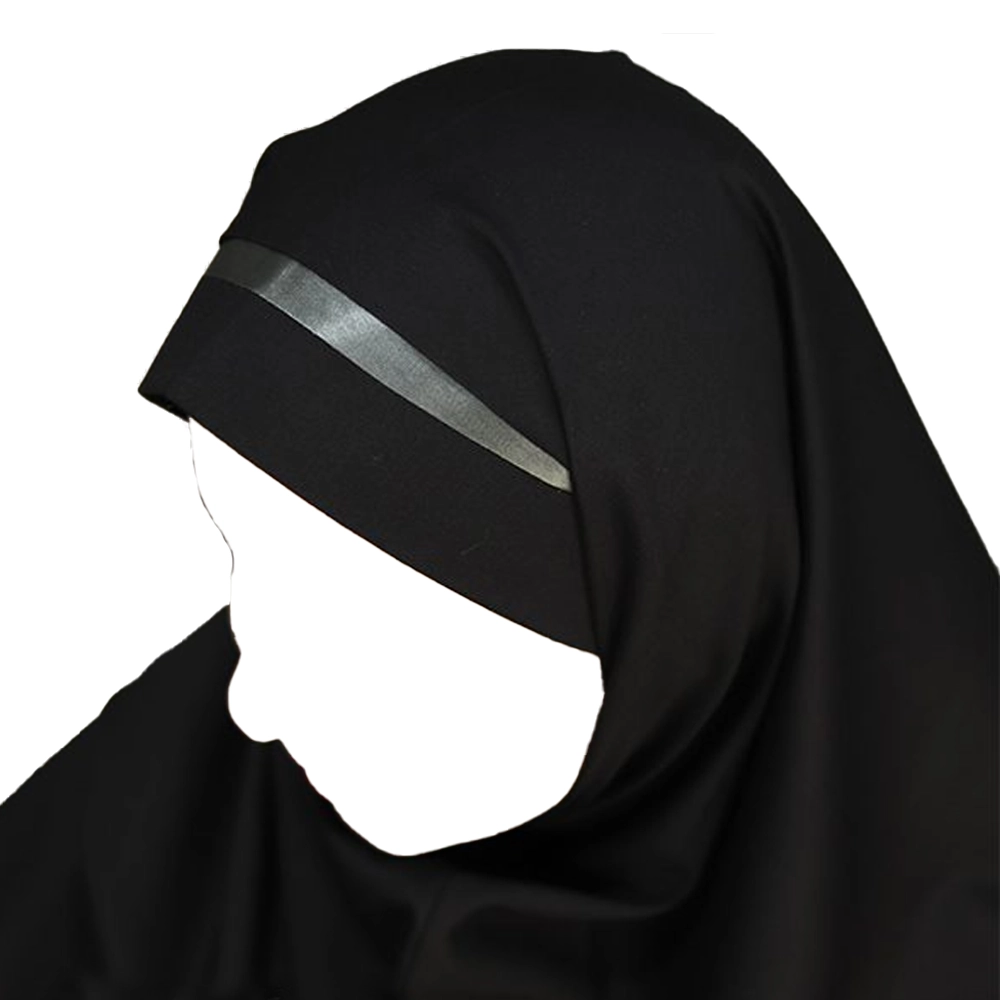 مقنعه تل دار 100 بروجرد مشکی تل نوک مدادی کد 2932 مقنعه تل دار 100 بروجرد مشکی تل نوک مدادی کد 2932