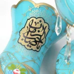 شمعدان برقی یا صاحب الزمان یا رقیه خاتون ارتفاع 64 سانتیمتر رنگ آبی کد 0463