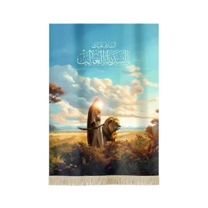 کتیبه تصویری مخمل السلام علیک یا اسدالله الغالب