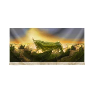 کتیبه تصویری محرم مخمل هل من ناصر ینصرنی