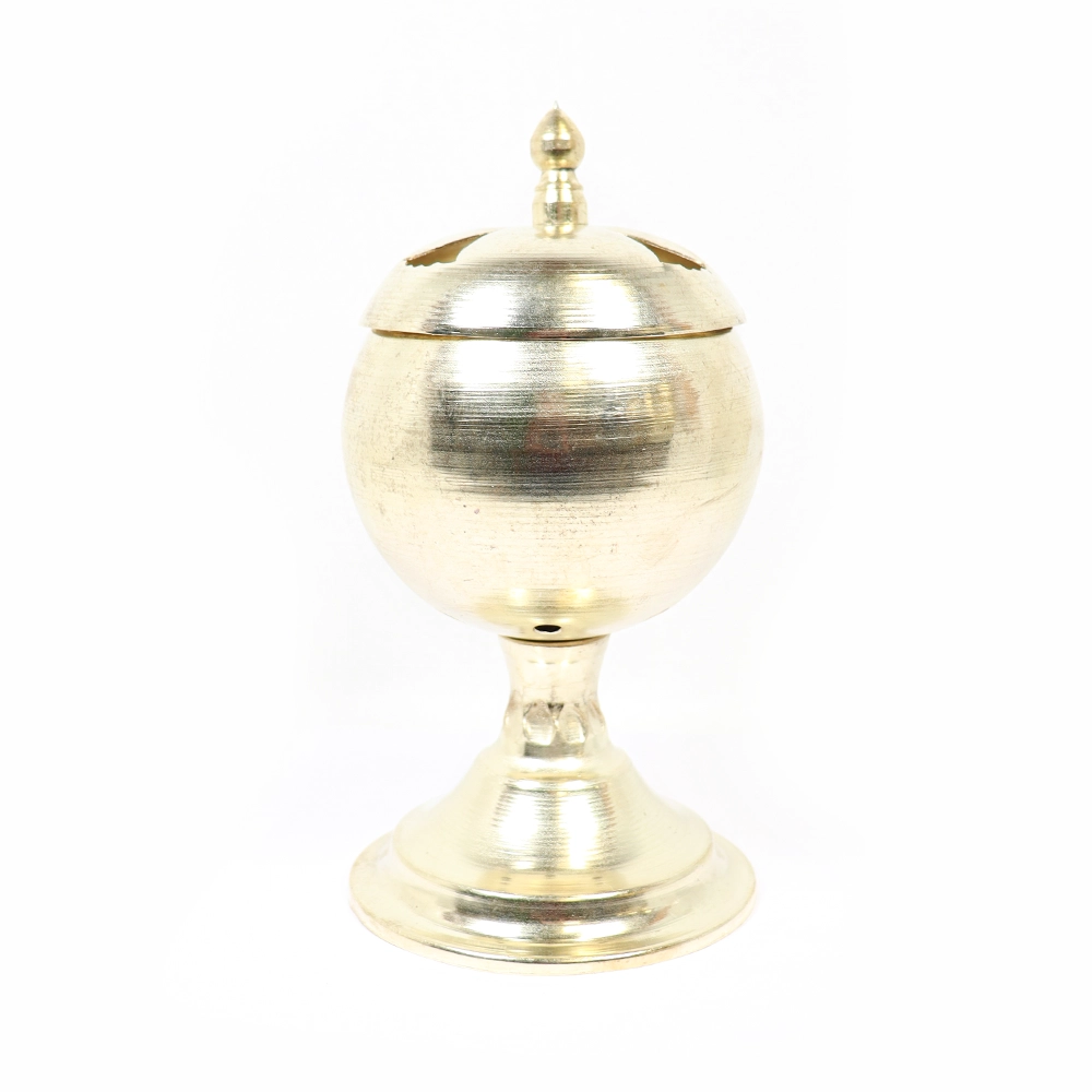 اسپند دودکن توپی زغالی رنگ طلایی کد 0437 اسپند دودکن توپی زغالی رنگ طلایی کد 0437