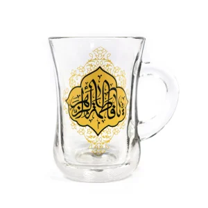 استکان کمر باریک دسته دار یا فاطمه الزهرا کد 1406