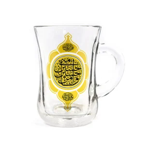 استکان کمرباریک دسته دارحسین منی وانامن حسین طلایی کد 1871