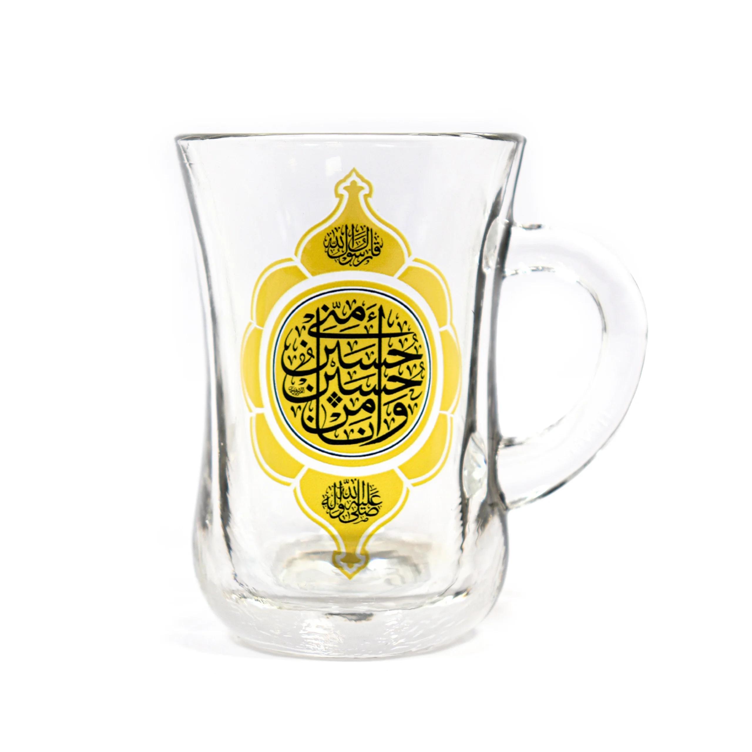 استکان کمرباریک دسته دارحسین منی وانامن حسین طلایی کد 1871 استکان کمرباریک دسته دارحسین منی وانامن حسین طلایی کد 1871