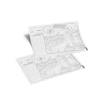 مدل نقاشی غدیری تو آسمون نوشته غدیر راه بهشته سایز A4 کد 1233