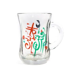 استکان کمر باریک دسته دار رقیه بنت الحسین کد 0468