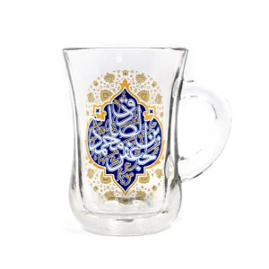 استکان کمر باریک دسته دار جعفر بن محمد الصادق کد 0296