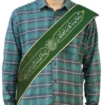 حمایل نیمه شعبان مخمل شاهان روزگار به ما غبطه 14*185 کد 0367