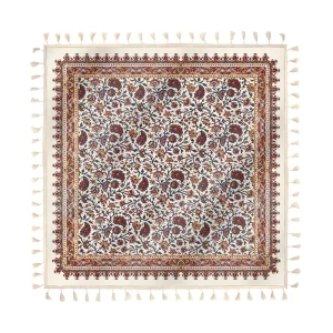 سفره هازان طرح قلمکار 2 نفره 70*70 کد 0563