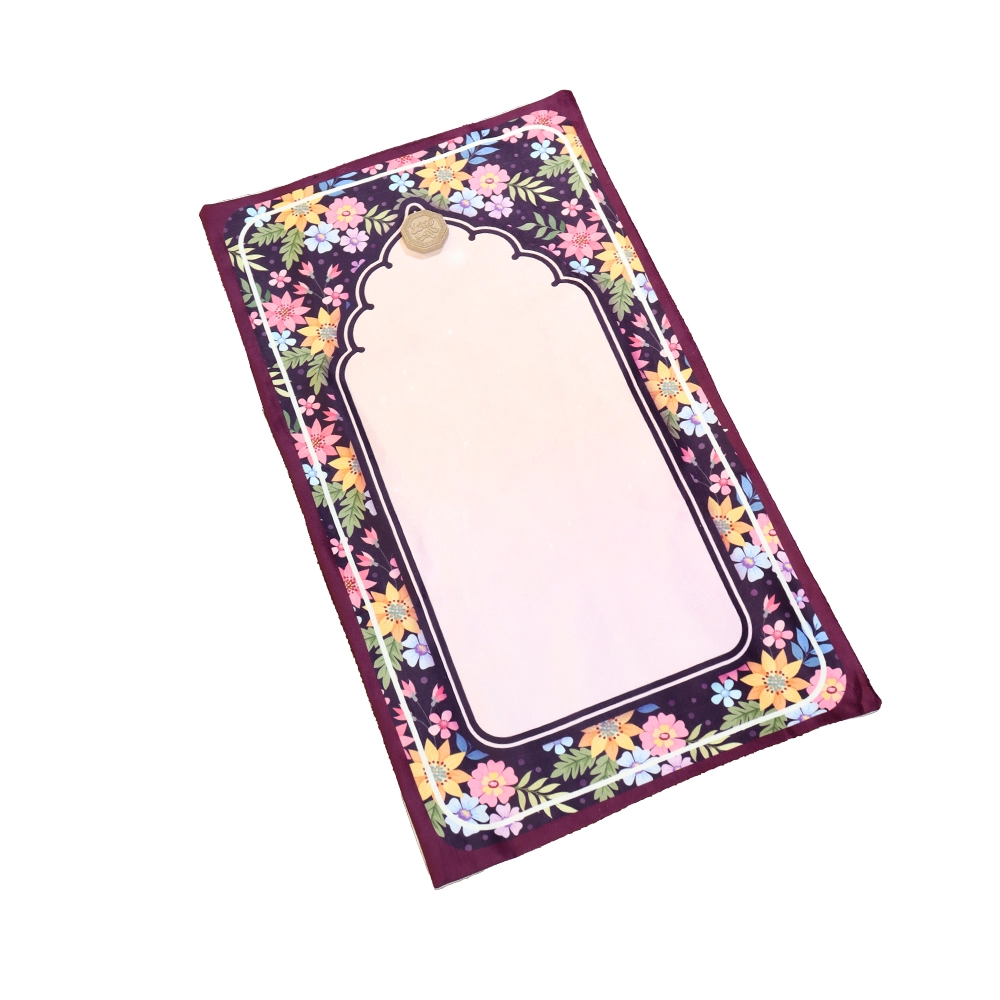 سجاده کودک مخمل طرح گلستان کد 0582 سجاده کودک مخمل طرح گلستان کد 0582