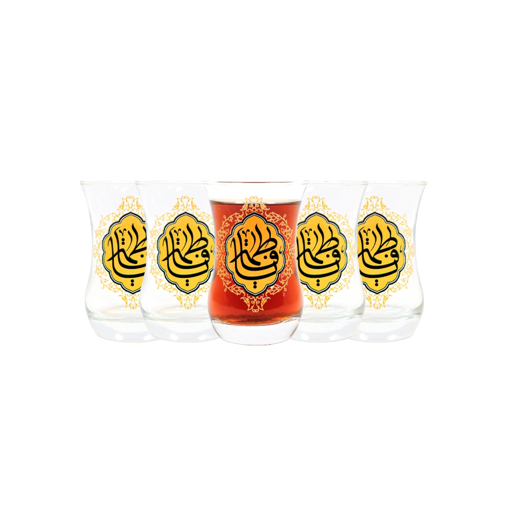 استکان کمر باریک یا فاطمه 6 عددی کد 1410 استکان کمر باریک یا فاطمه 6 عددی کد 1410