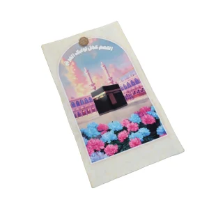 سجاده کودک مخمل طرح کعبه کد 0584