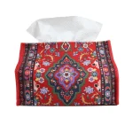 کاور دستمال کاغذی مخمل طرح فرش مدل فاران کد 0586
