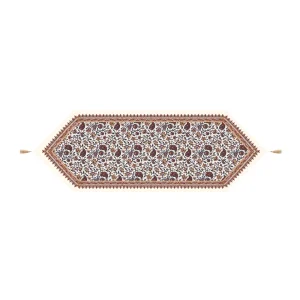 رانر مخمل طرح قلمکار 35*100 کد 0577