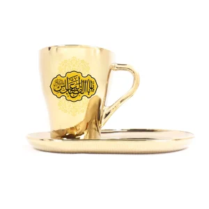 ست فنجان با سینی طلایی یا ابا الفضل العباس کد 0289