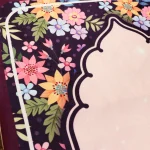 سجاده کودک مخمل طرح گلستان کد 0582