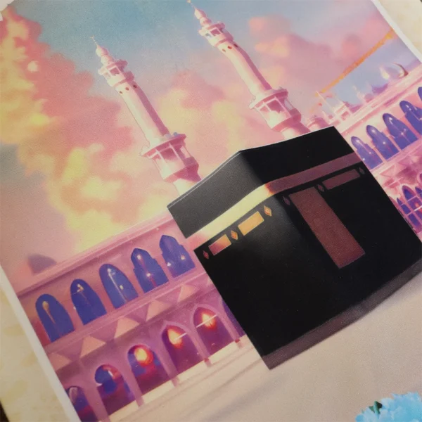 سجاده کودک مخمل طرح کعبه کد 0584