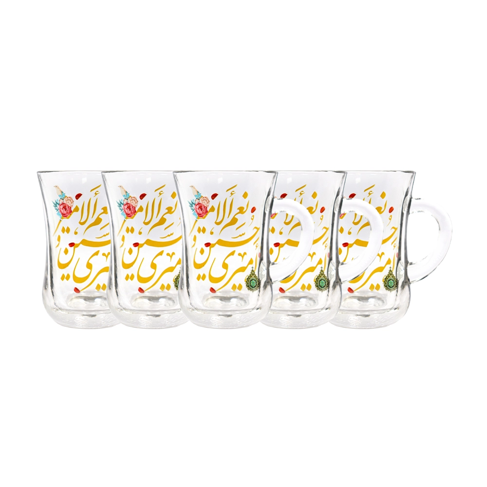 استکان کمر باریک دسته دار امیری حسین و نعم الامیر 6 عددی کد 1887 استکان کمر باریک دسته دار امیری حسین و نعم الامیر 6 عددی کد 1887