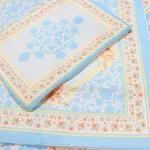 سجاده جانماز مخمل سه تیکه طرح نیایش صورتی کد 0578